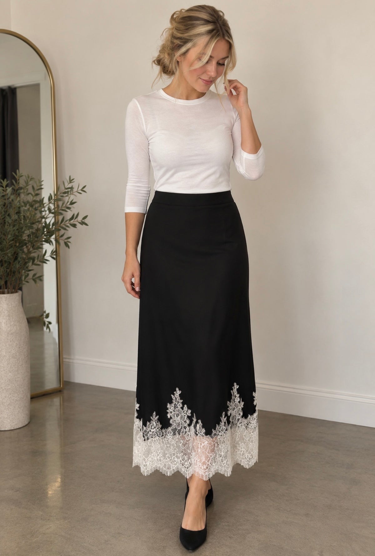The Camille Satin Skirt