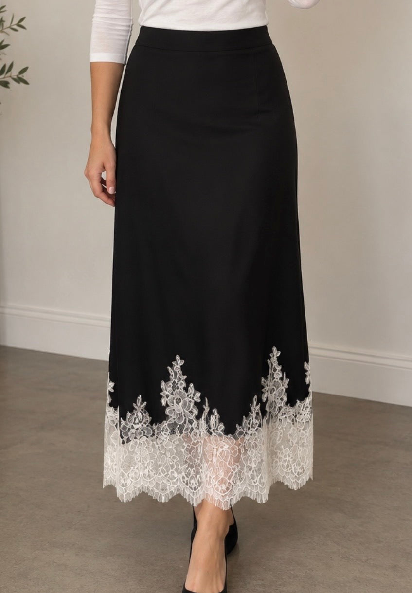The Camille Satin Skirt