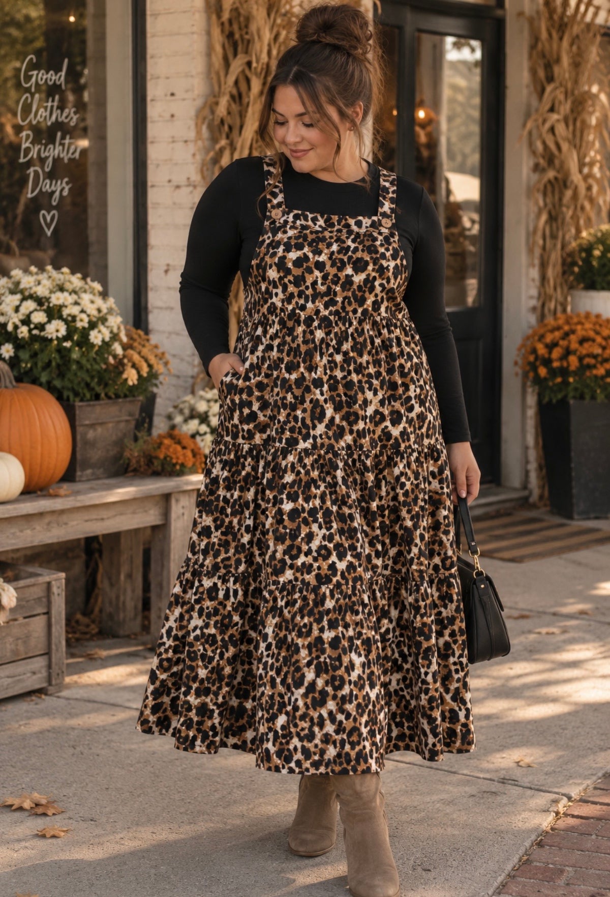 The Leopard Overall Dress